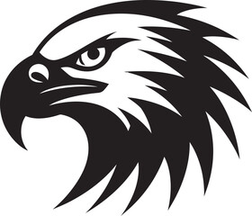 Eagles Realm Black Design Emblem Black Beauty Logo of the Eagle