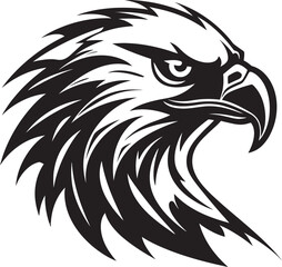 Eagles Grace Monochrome Emblem Raptors Realm Black Eagle Icon