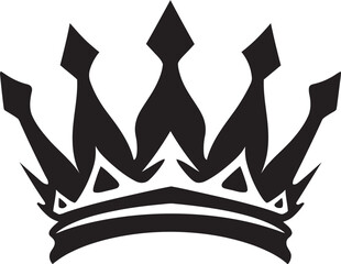 Crowning Achievement Black Crown Emblem Black Beauty Crown Logo Mastery