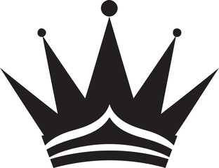 Vector Artistry Unveiled Crown Emblem Royal Influence Black Crown Icon in Vector