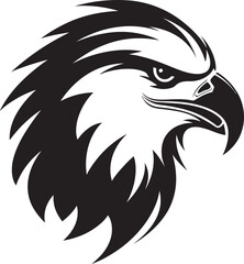 Eagles Flight Vector Icon in Black Powerful Majesty Black Eagle Icon in Vector