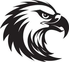Noble Soar Black Eagle Logo Mastery Black and Majestic Eagle Vector Icon