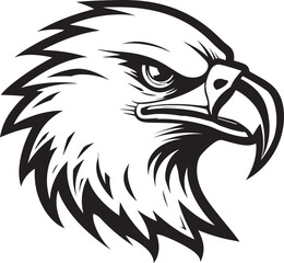 Eagles Elegance Emblem of Power in Black Majestic Eagle Black Logo Icon