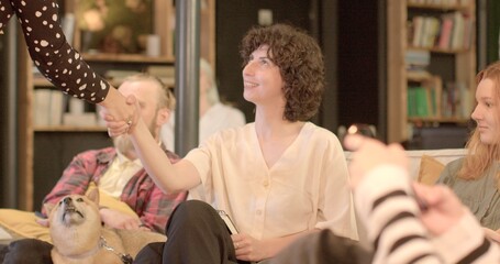 Etiquette and courtesy Health manifestation good manners and respect other participants, including speaker. She pulls her hand to the teacher, the dog, the mental balance of the person in stress.