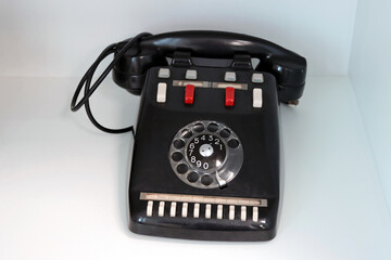 Bakelite telephone from the 70s. Italian vintage telephone