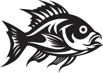 Elegance in Anatomy Fish Bone Logo Design Underwater X Ray Vector Fish Skeleton Icon