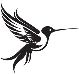 Minimalistic Hummingbird Icon Design Majestic Hummingbird Graphic