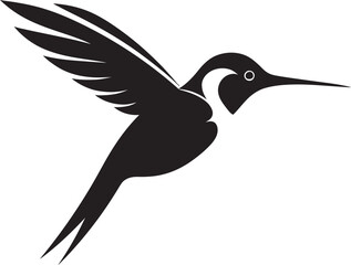 Hummingbird Logo with Grace and Style Hummingbird in Vector Artistry