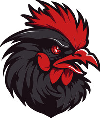 Minimalist Rooster Logo Design Stylized Black Rooster Emblem