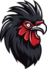 Minimalistic Chicken Icon Design Majestic Rooster Graphic