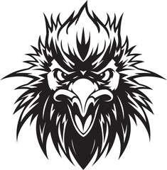 Rooster Majesty in Vector Art A majestic rooster showcasing artistic creativity Minimalist Chicken Logo Design A minimalistic approach to a powerful mascot