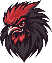 Fototapeta premium Bold Rooster Symbol Design A strong and impactful emblem Graceful Rooster Logo A logo that exudes grace and charm