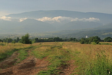 Obraz premium morning in the mountains