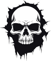 Peering through Cracks The Intriguing Wall Icon Skulls Awakening The Enigmatic Cracked Wall