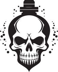 Phantom Skull Logo Shadowy Vector Artwork Chilling Skull Profile Vector Icon