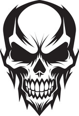 Wraiths Gaze Sinister Skull Symbol Necromancers Vector Dark Art of Death