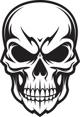 Ebon Monarch Brooding Skull Symbol Phantoms Gaze Enigmatic Emblem