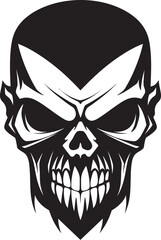 Witching Enchantment Sinister Emblem Skeletal Mystery Mystic Vector Mark