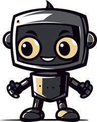 Fototapeta premium Epic Cyber Companion A Vector Guardian The Robo Rover A Futuristic Mascot Symbol