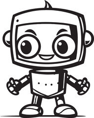 The Robo Rover A Futuristic Mascot Symbol Mystical Micro Manager A Black Vector Icon