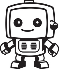 Digital Dynamo A Sleek Mascot Logo Design Nano Navigator A Futuristic Guardian Mascot