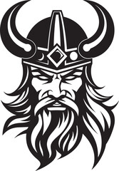 Valhallas Guardian A Divine Viking Emblem Frosty Marauder A Viking Icon of Ice