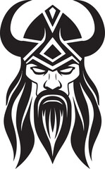 The Battleaxe Bearer A Noble Viking Emblem Berserker Brotherhood A Fierce Viking Mascot