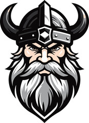 Thors Fury A Thunderous Viking Symbol Viking Valor A Stylish Vector Mascot Design