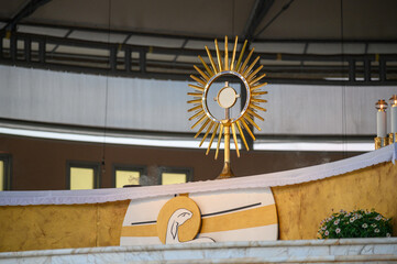 Adoration of Jesus Christ present in the Blessed Sacrament after the evening Holy Mass in...