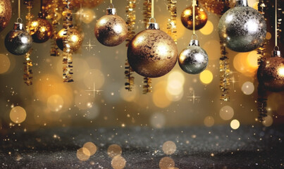 Fototapeta na wymiar christmas balls for Chrisymas new year background