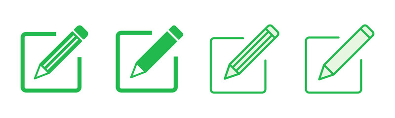 Edit icon set. edit document icon. edit text icon. pencil. sign up