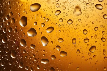 Water droplets on beer bottle texture