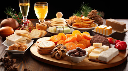 christmas cookies and decorations