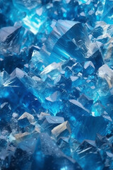 青色の美しい鉱物の様な背景素材「AI生成画像」