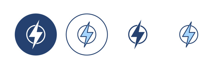 Lightning icon vector. electric sign and symbol. power icon. energy sign - obrazy, fototapety, plakaty
