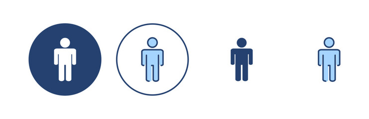 Man icon vector. male sign and symbol. human symbol