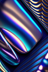 now this: a very colorful background with wavy lines, abstract hologram