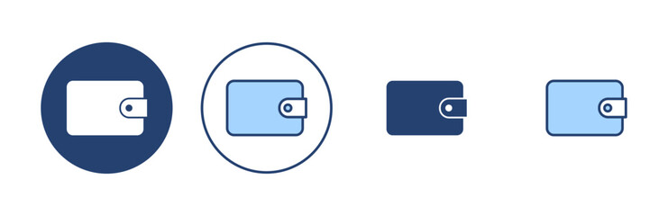 Wallet icon vector. wallet sign and symbol