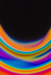 a blue and purple curve 3d object with a white background, an abstract painting with a blue, orange, and yellow background