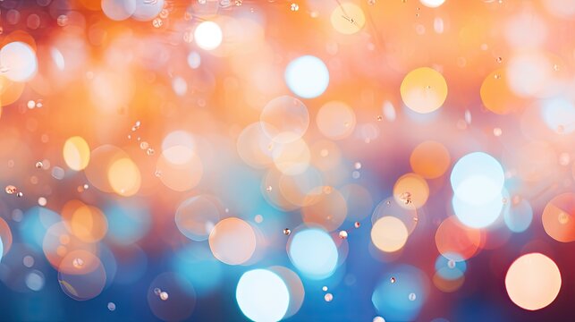 Dreamy Ambient Bokeh Out of Focus Polka Dot Macro Photo Background Wallpaper