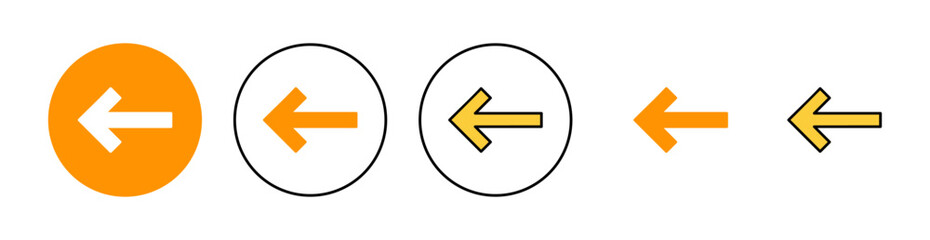 Arrow icon set for web and mobile app. Arrow sign and symbol for web design.