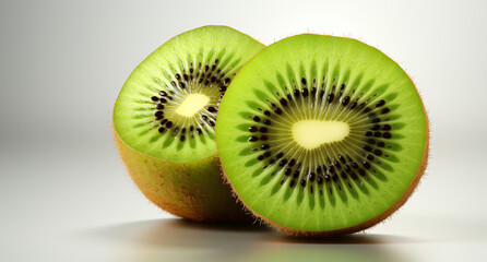 Fototapeta premium Portrait of kiwi. Ideal for your designs, banners or advertising graphics.