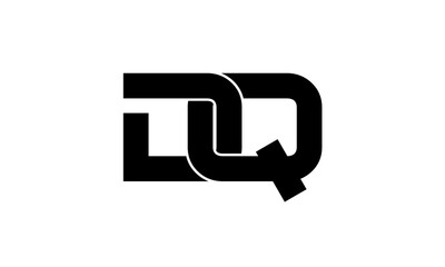 D Q initials logo