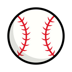 Baseball ball icon. Baseball symbol. Vector.