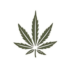 Obraz premium Marijuana Cannabis Leaf Artwork, Generative AI