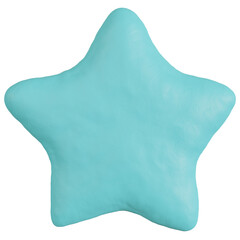 3D star,clay style