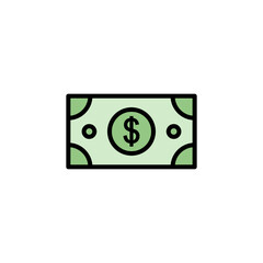 Money icon set illustration. Money sign and symbol