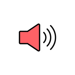 Speaker icon set illustration. volume sign and symbol. loudspeaker icon. sound symbol
