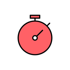 stopwatch icon set illustration. Timer sign and symbol. Countdown icon. Period of time