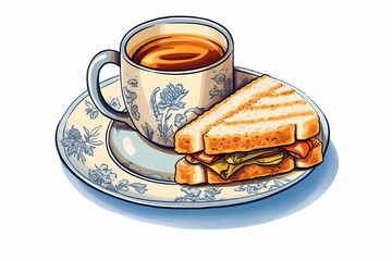 sandwiches, toasts, breakfast image, fast food, delicious pictures